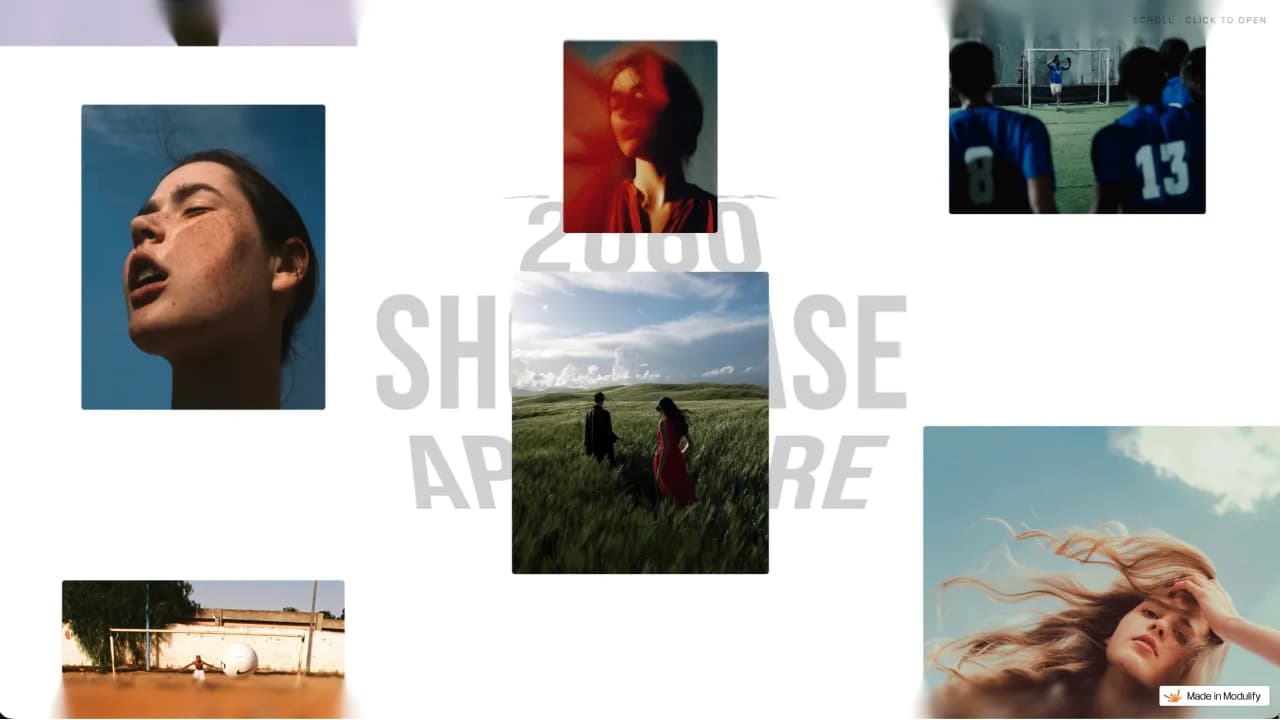 Aperture, a site published with Modulify