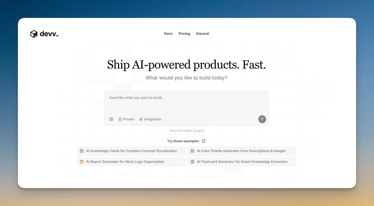 Devv preview